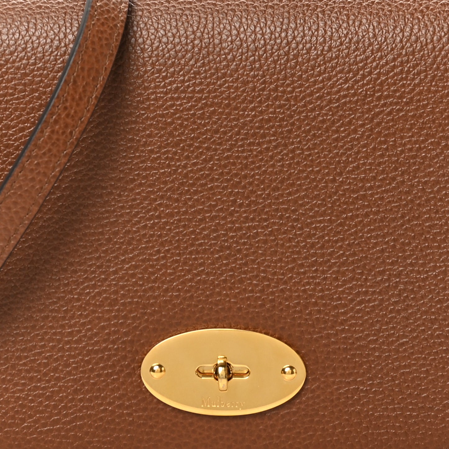 Natural Grained Calfskin Small Darley Satchel Oak