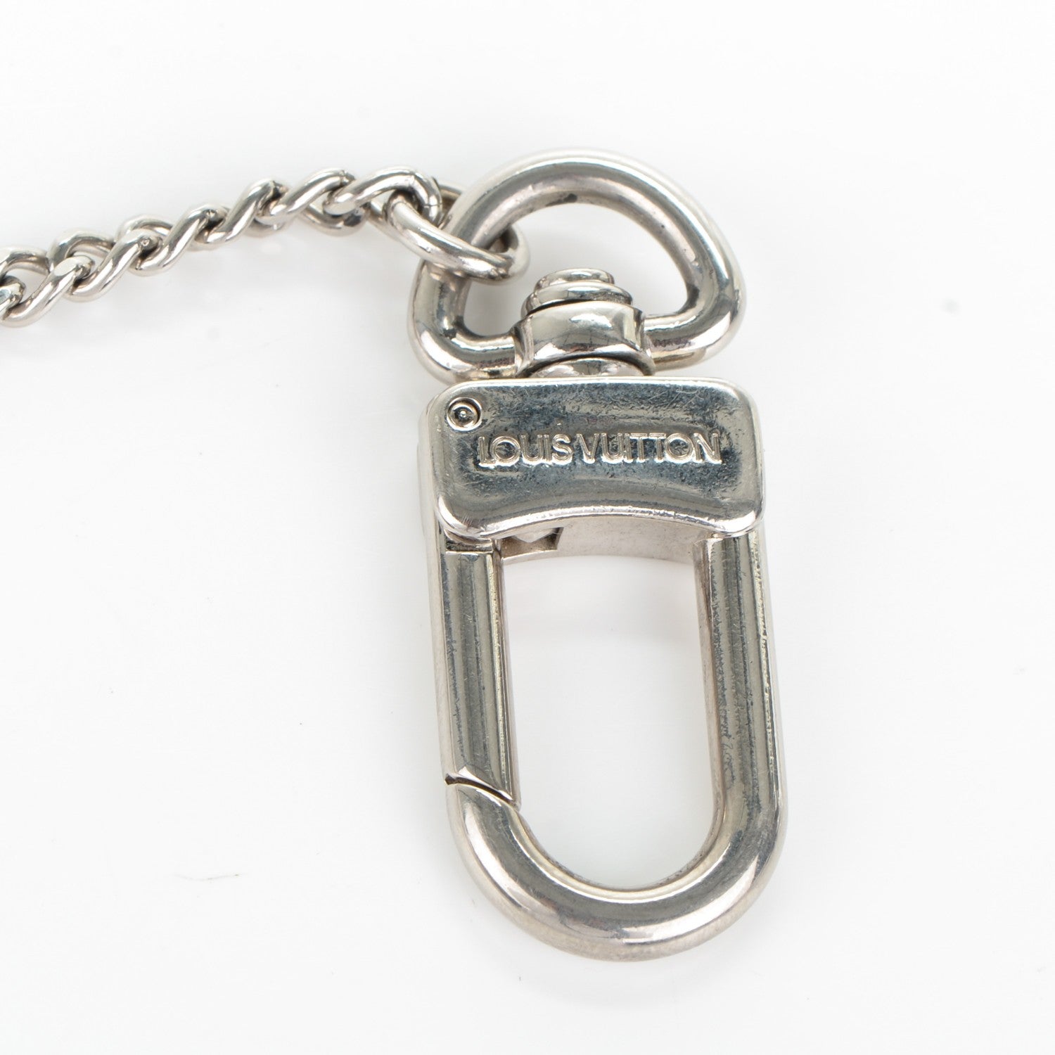 Louis Vuitton Pochette Extender Key Ring Chain Silver 4 of 4