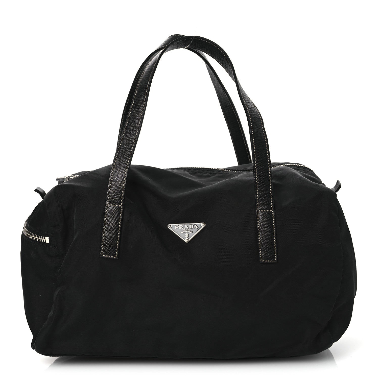 Prada Tessuto Nylon Semitracolla Shoulder Bag Black 1 of 12