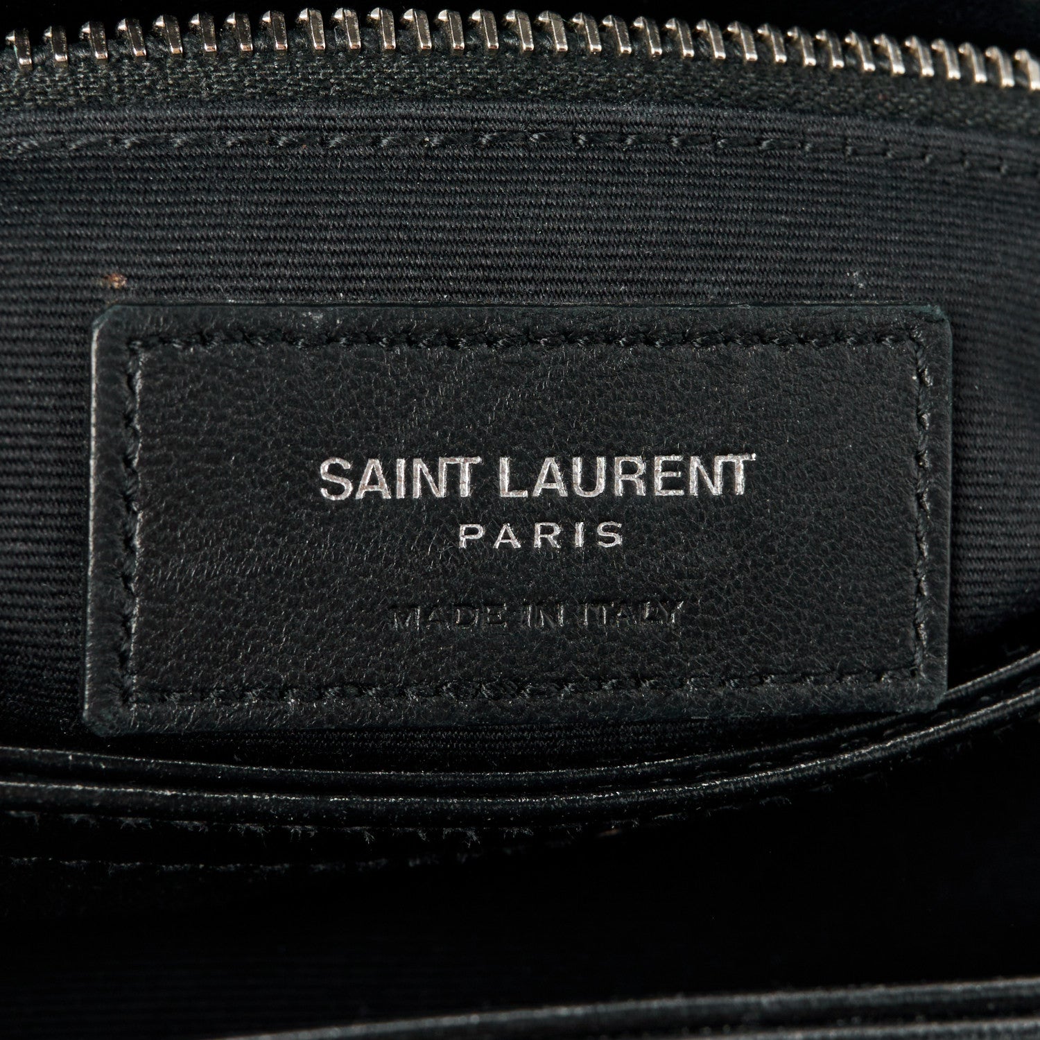 Saint Laurent Calfskin Y Quilted Monogram Toy Loulou Crossbody Bag Black 7 of 12