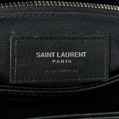 Saint Laurent Calfskin Y Quilted Monogram Toy Loulou Crossbody Bag Black 7 of 12