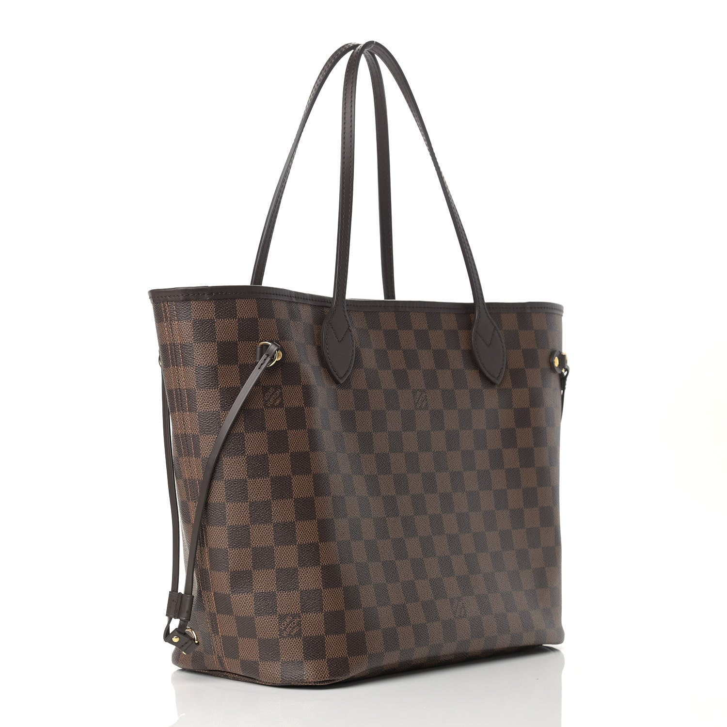 Louis Vuitton Damier Ebene Neo Neverfull MM Rose Ballerine 3 of 12