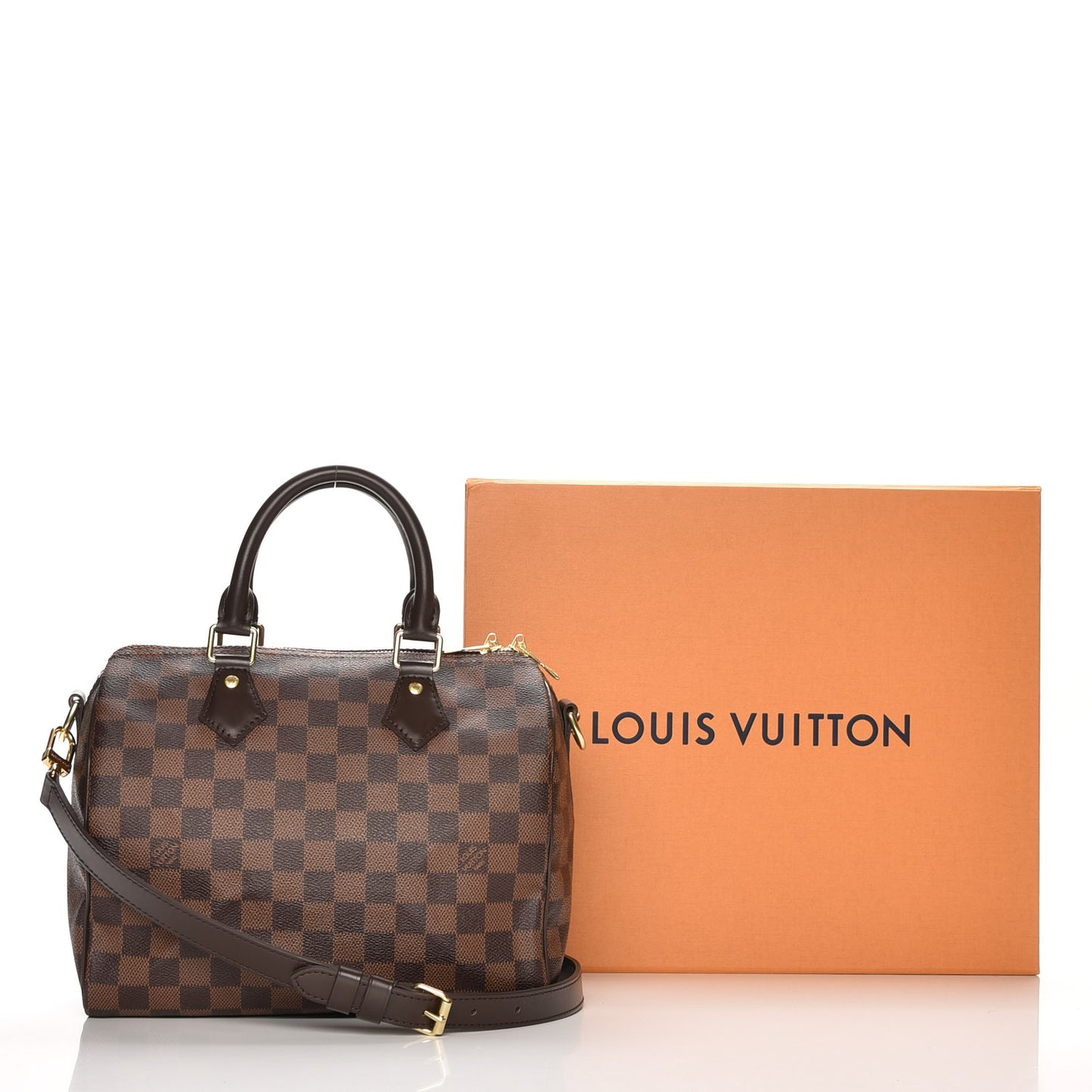 Damier Ebene Speedy Bandouliere 25