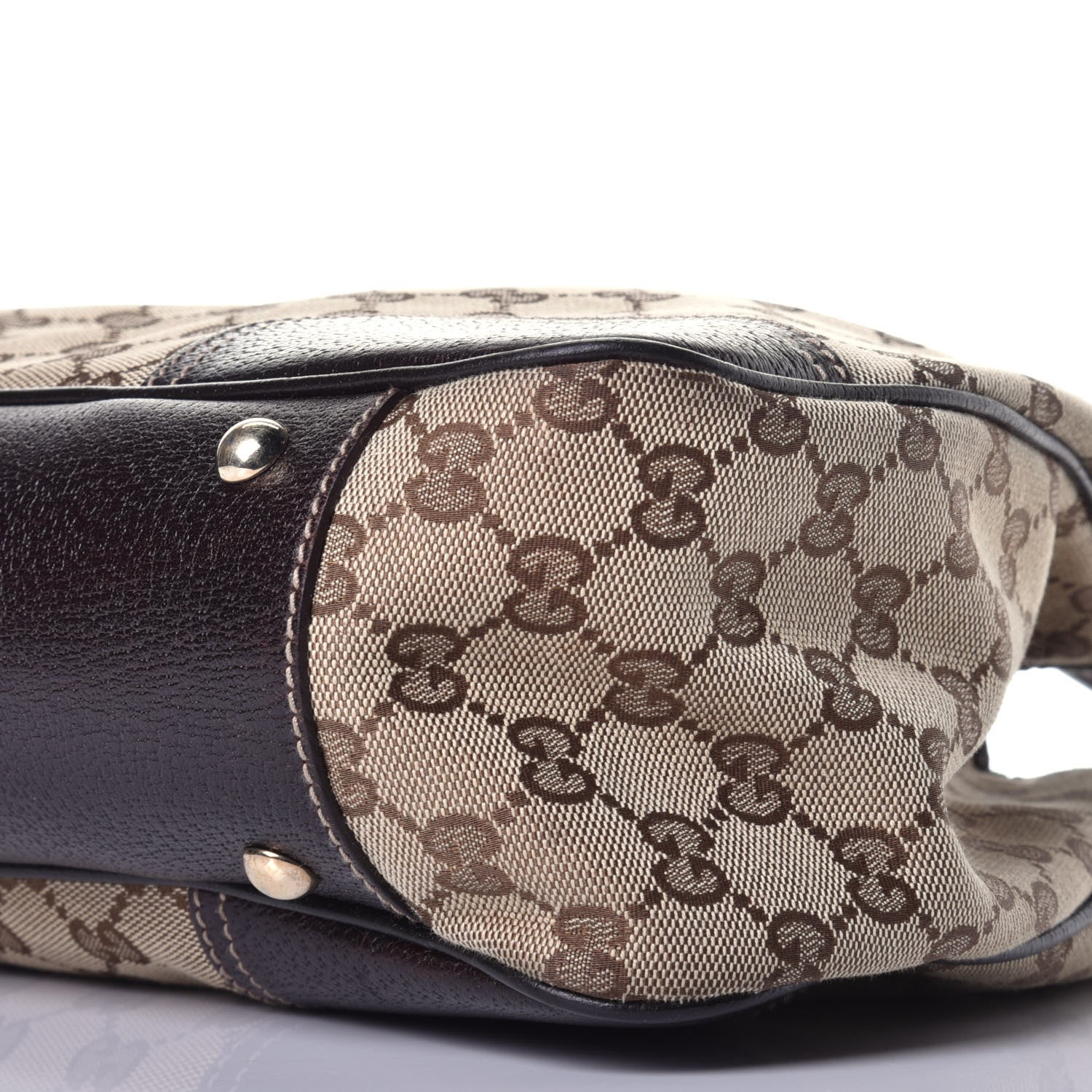 Gucci Monogram Medium Princy Tote Dark Brown 9 of 10
