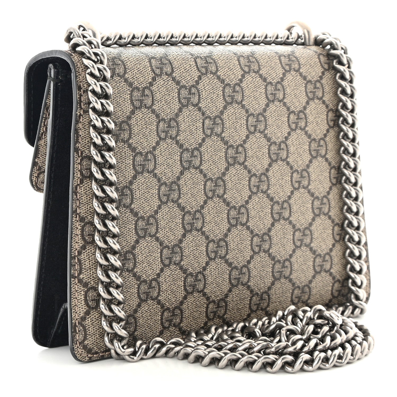 Gucci GG Supreme Monogram Mini Dionysus Shoulder Bag Black 3 of 12
