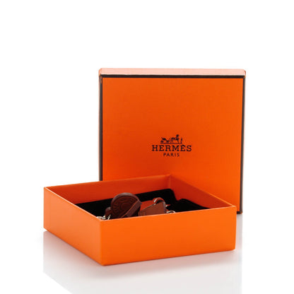 Hermes Barenia Palladium Breloque Olga Amulette Bag Charm Fauve 4 of 4