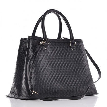 Gucci Soft Microguccissima Medium Tote Black 3 of 12