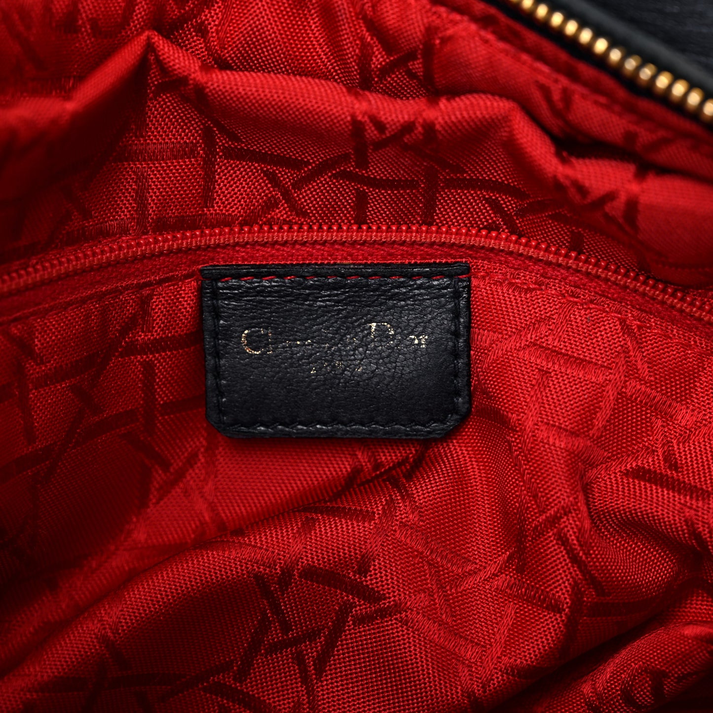 Lambskin Cannage Large Lady Dior Navy