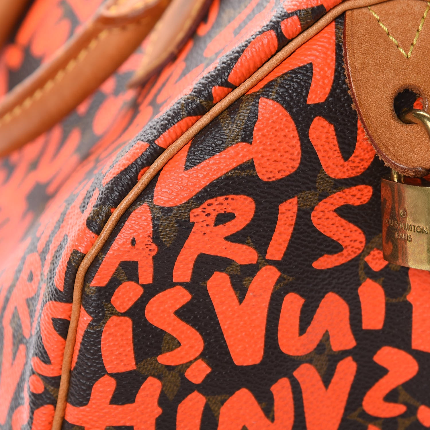 Louis Vuitton Monogram Graffiti Speedy 30 Orange 23 of 23