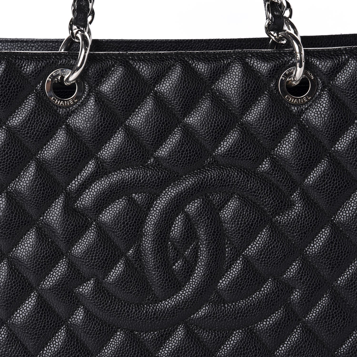 Chanel Caviar Quilted Grand Shopping Tote GST Black 11 of 11
