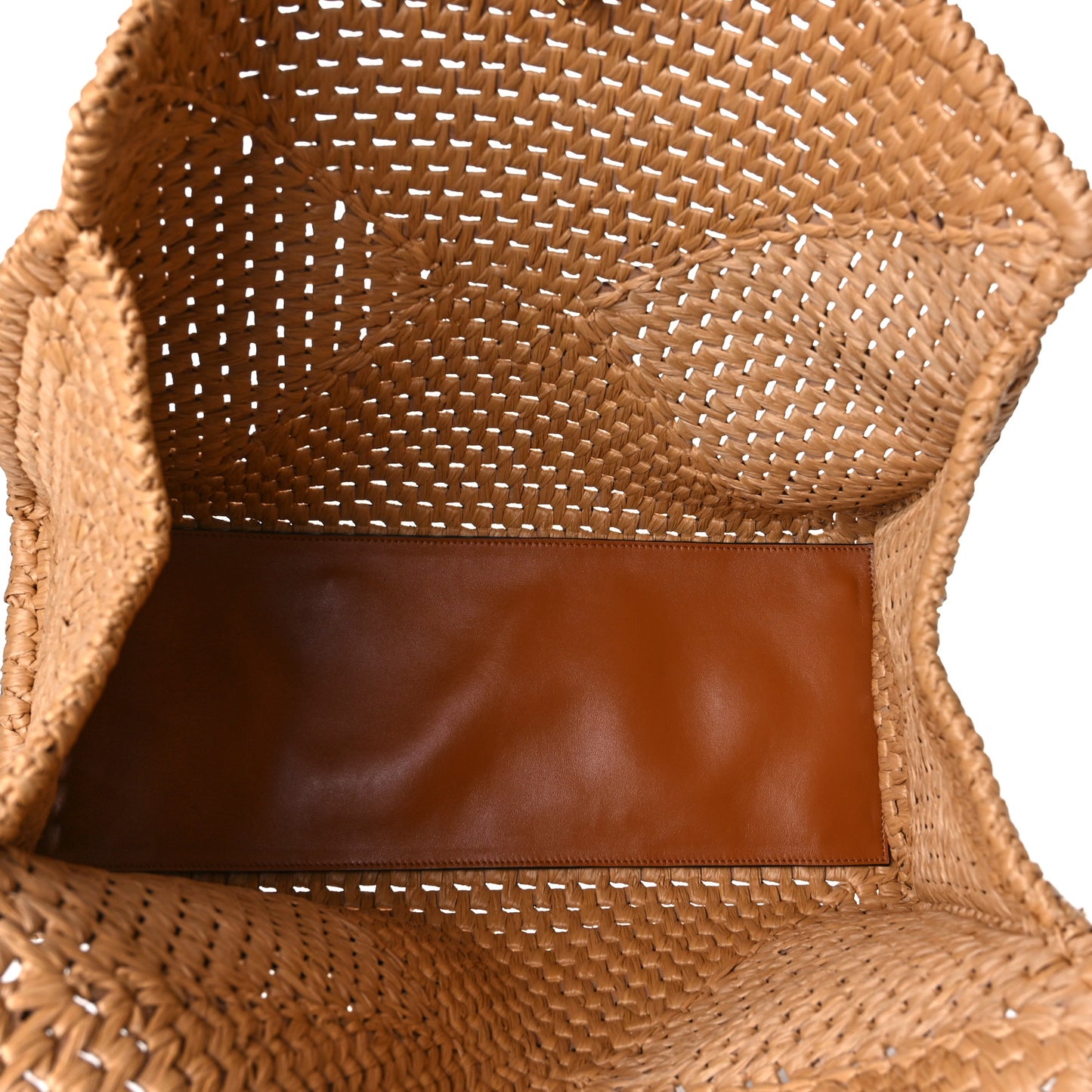Raffia XL Studio Box Tote Natural