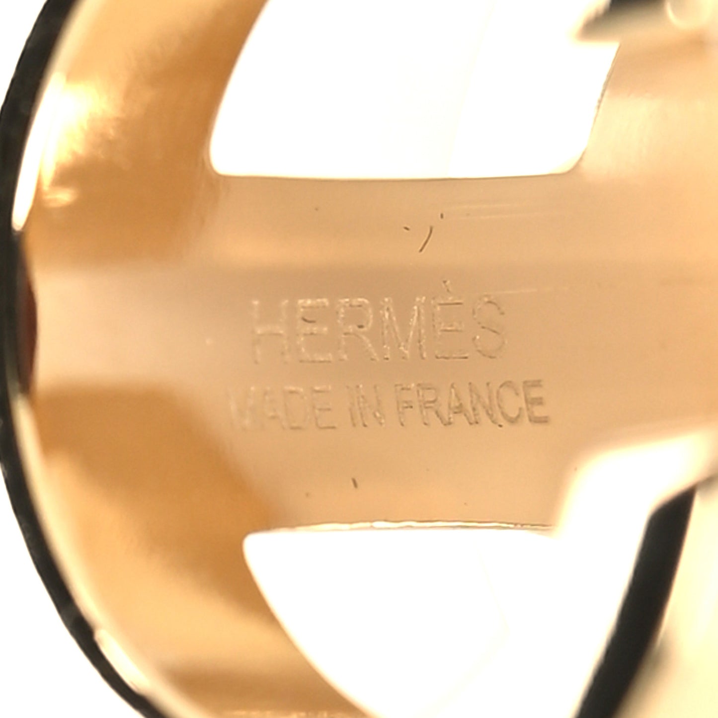 Permabrass H Perle Scarf Ring Rouge
