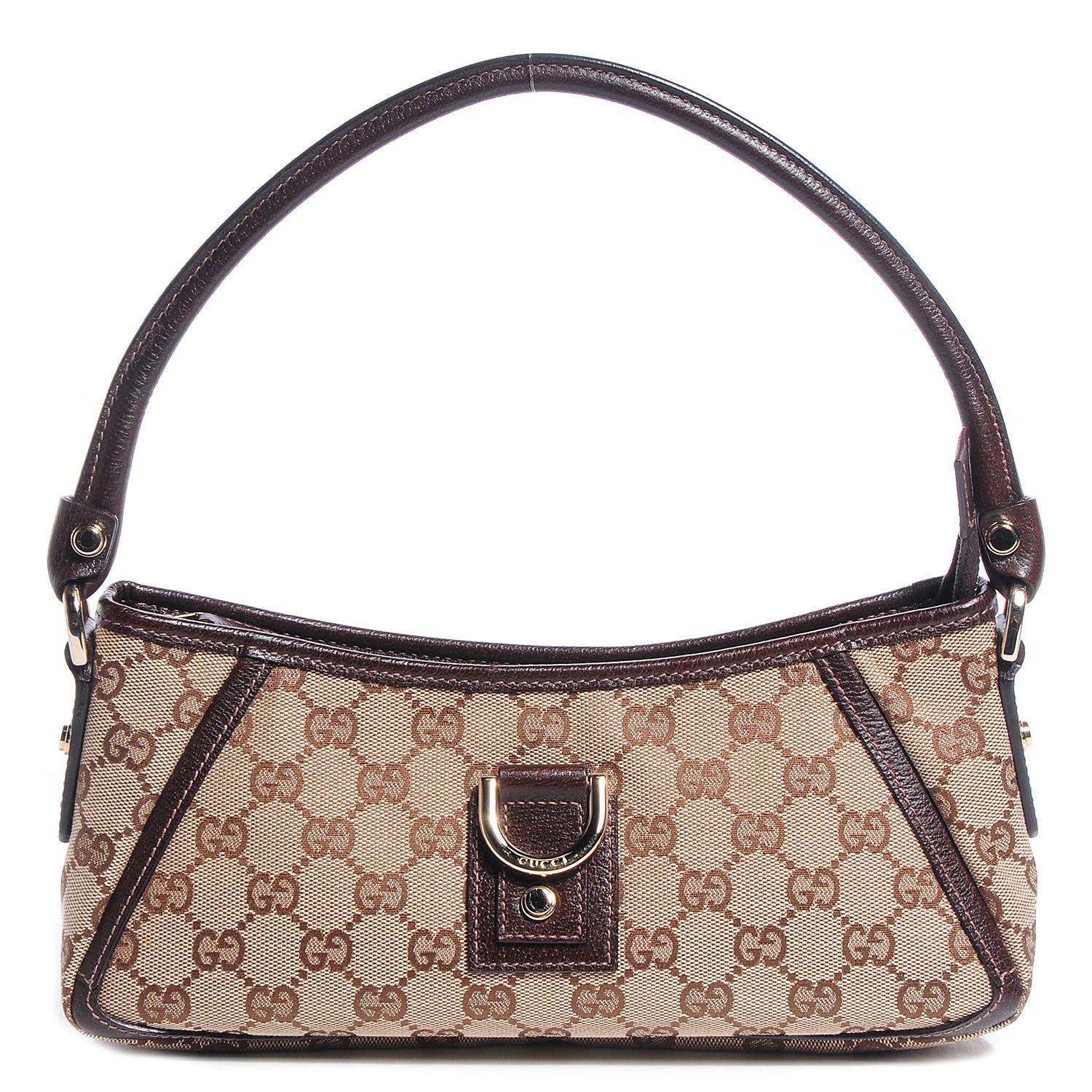 Gucci Monogram D Ring Abbey Pochette Brown 1 of 8