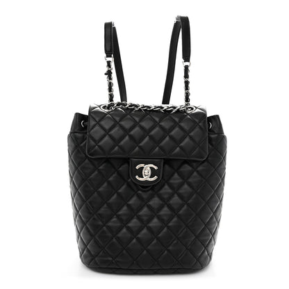 Chanel Lambskin Quilted Small Urban Spirit Backpack Black 1 of 11