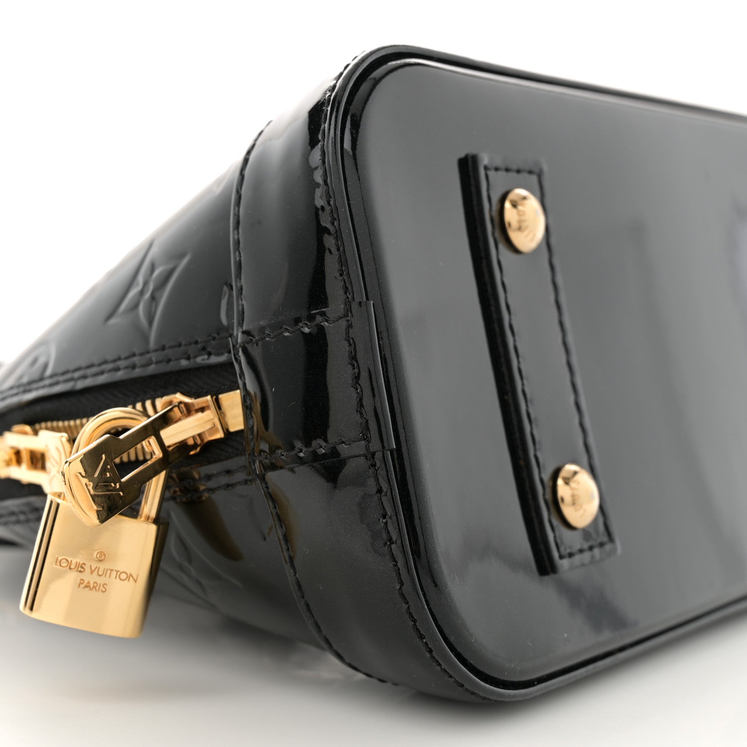 Louis Vuitton Vernis Alma BB Noir Magnetique 9 of 11