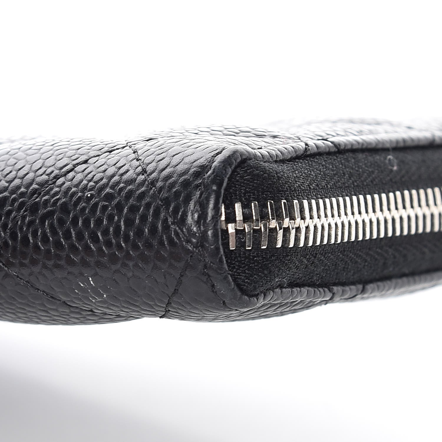Chanel Caviar Quilted Large Gusset Zip Around Wallet Black 10 of 10