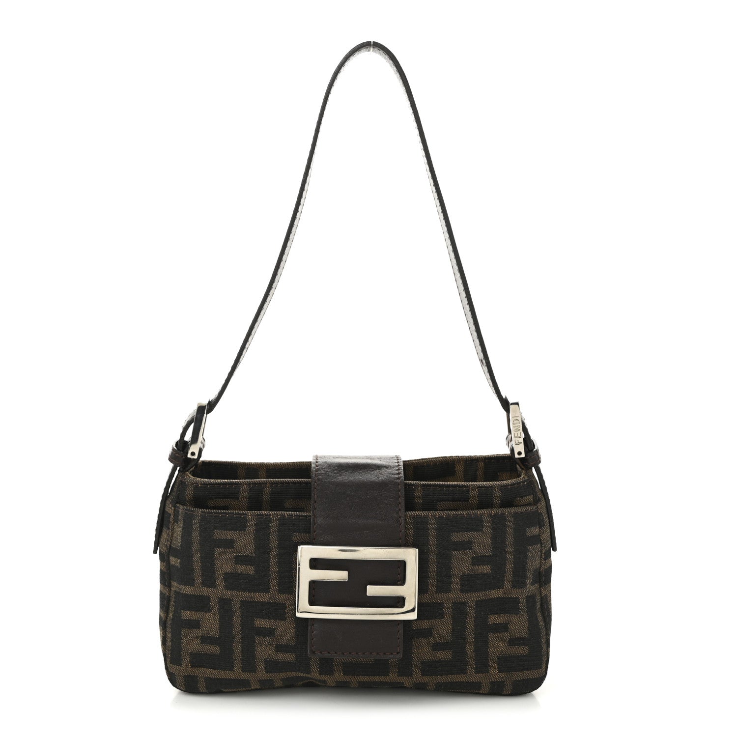 Fendi Zucca Shoulder Bag Tobacco 1 of 9