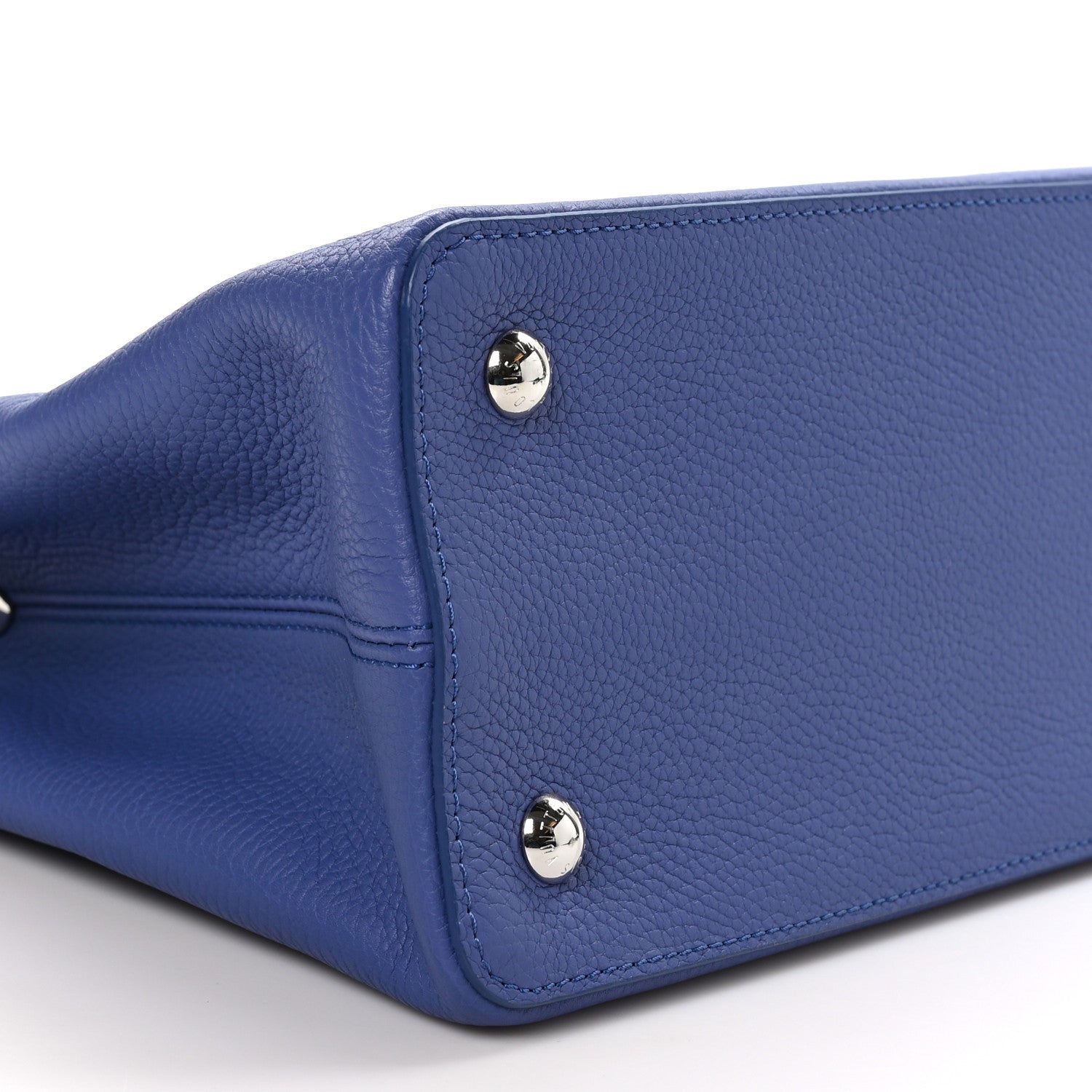 Louis Vuitton Taurillon Snakeskin Capucines MM Denim 9 of 11