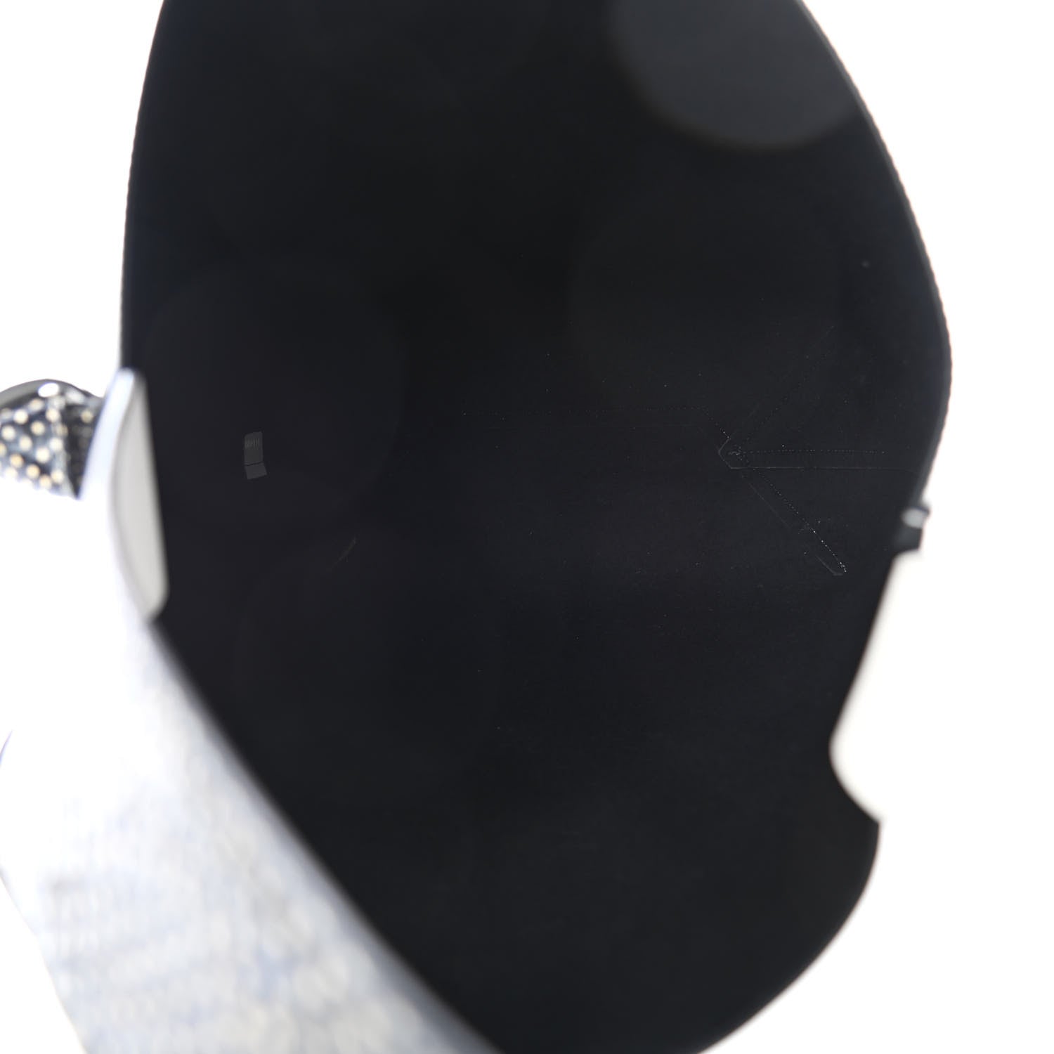 Celine Shiny Smooth Calfskin Twisted Cabas White Black 4 of 5