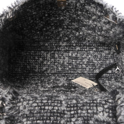 Chanel Tweed Calfskin Tweedy Shopping Tote Black 5 of 8