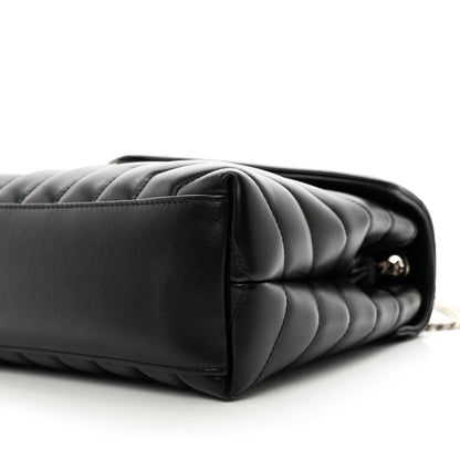 Saint Laurent Calfskin Y Quilted Monogram Small Loulou Chain Satchel Black 10 of 10