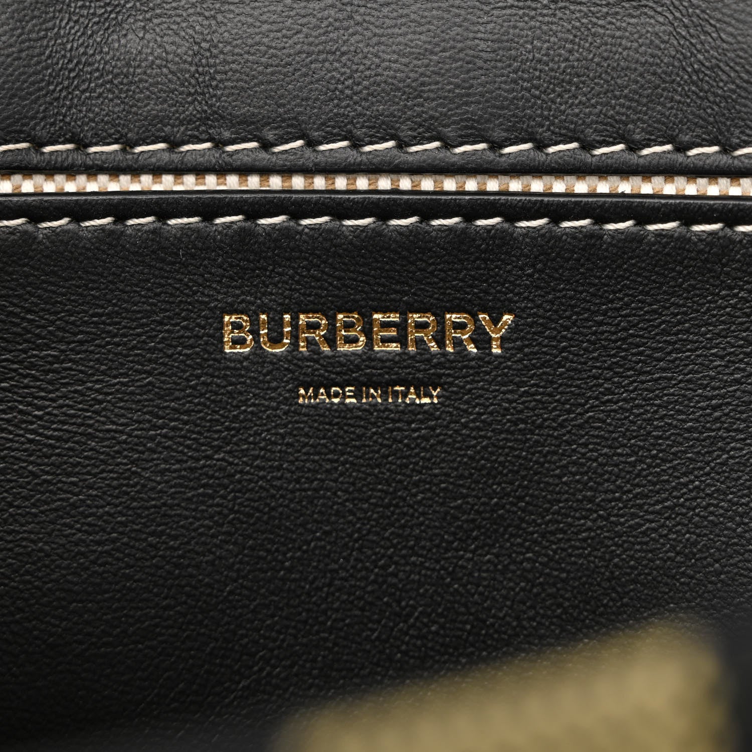 Burberry Calfskin Tartan Note Crossbody Bag Military Green 6 of 9