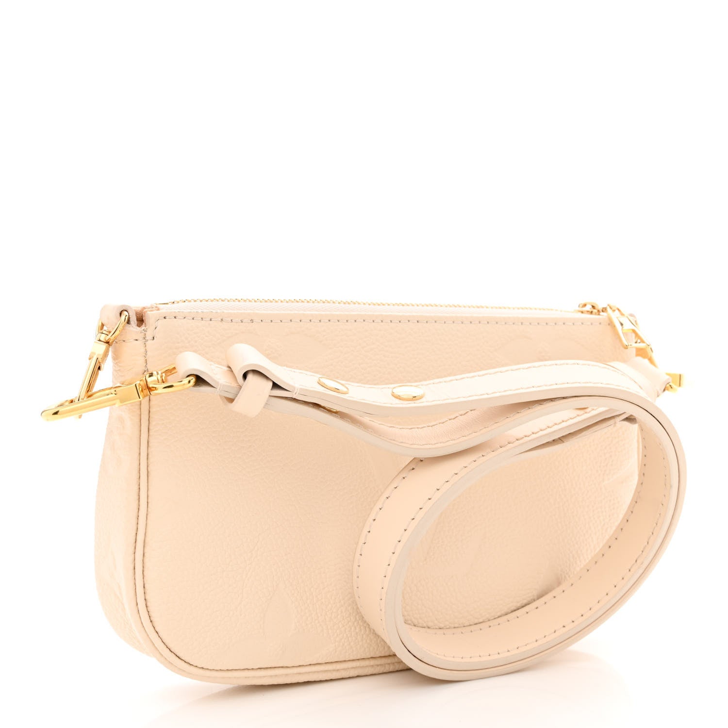 Louis Vuitton Empreinte Monogram Giant Multi Pochette Accessories Small Pochette Cream 3 of 10