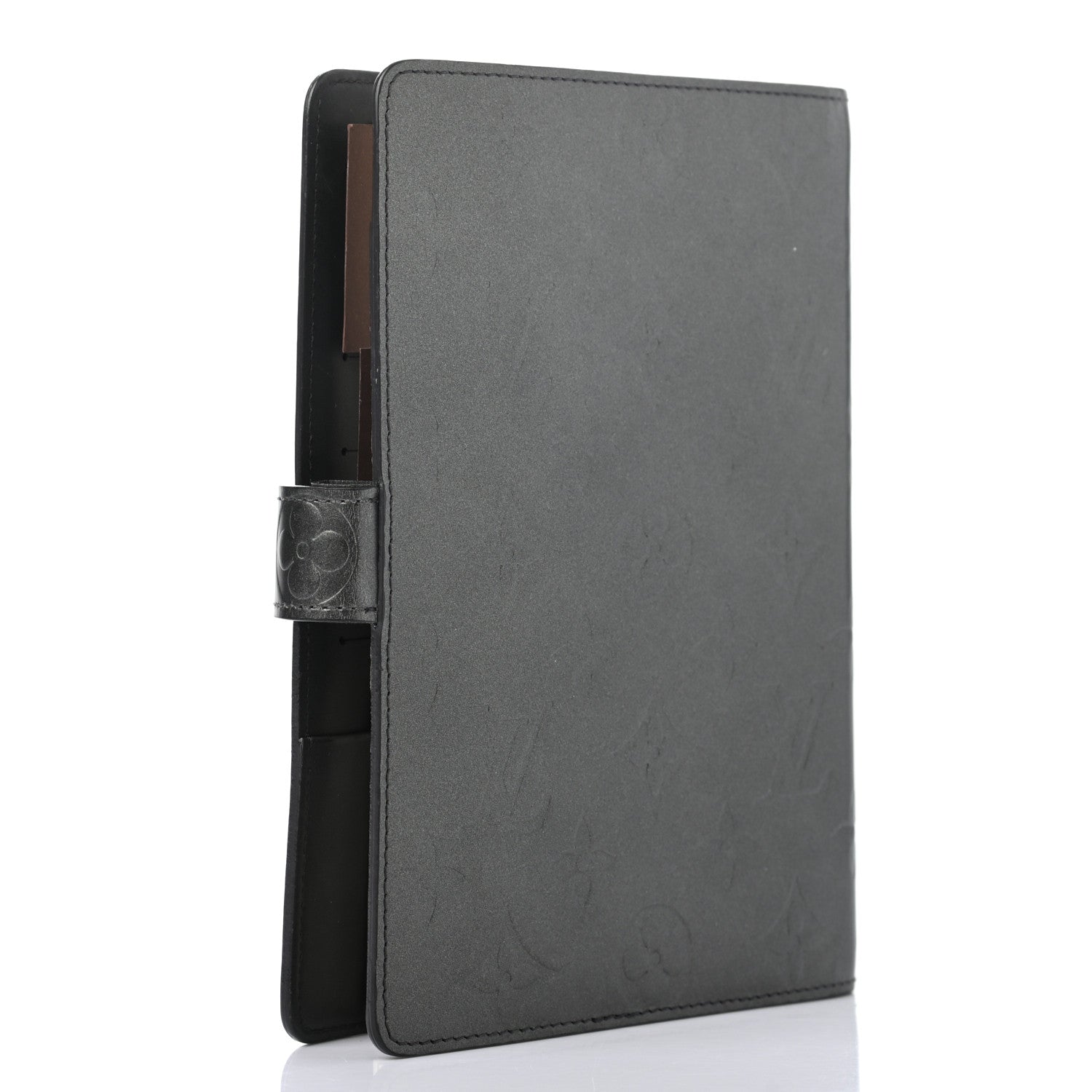 Louis Vuitton Mat Monogram Medium Ring Agenda Cover Black 3 of 10