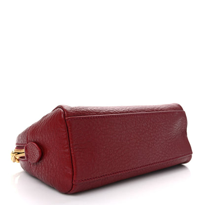 Prada Vitello Daino Cosmetic Pouch Rubino 4 of 10