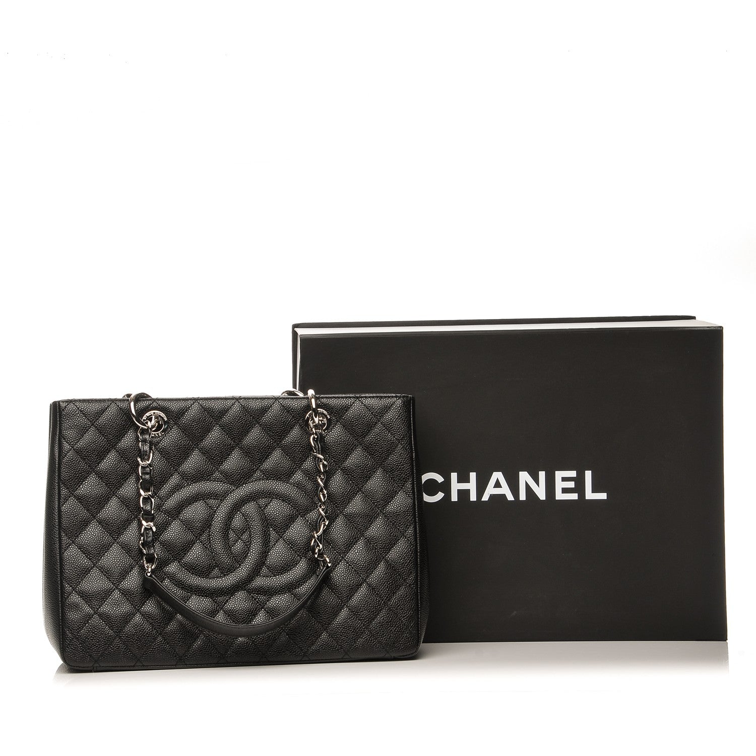 Chanel Caviar Quilted Grand Shopping Tote GST Black 8 of 8