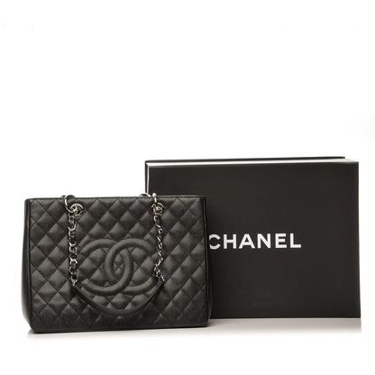 Chanel Caviar Quilted Grand Shopping Tote GST Black 8 of 8
