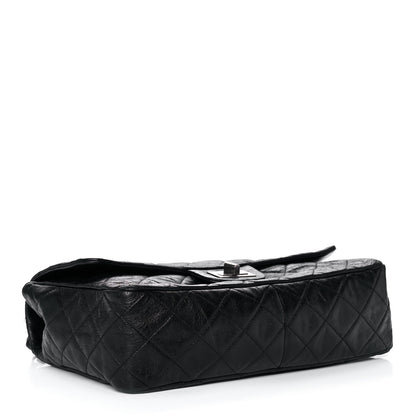 Chanel Washed Lambskin Quilted Jumbo Hybrid Reissue Flap Black 4 of 12