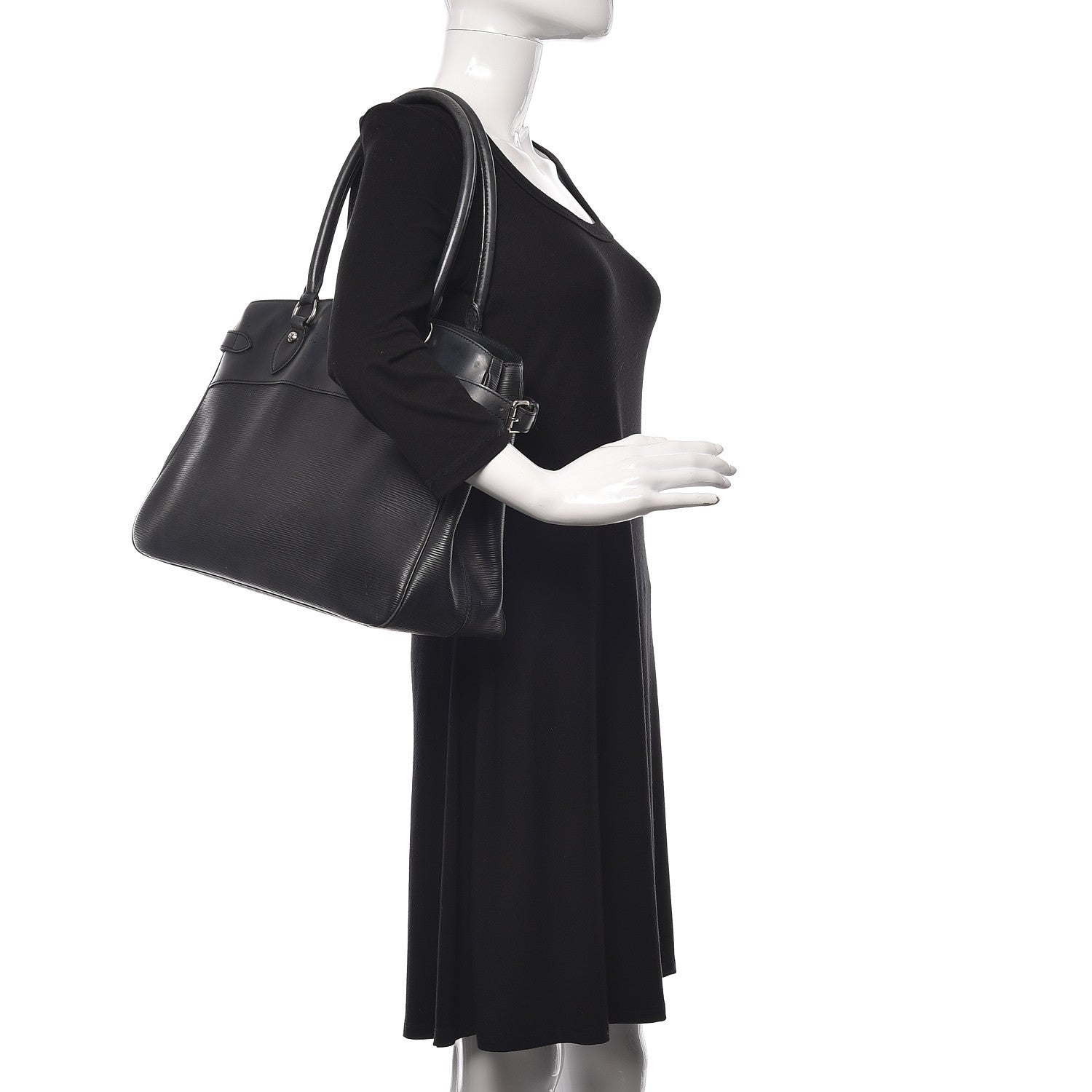 Louis Vuitton Epi Passy GM Black 3 of 35