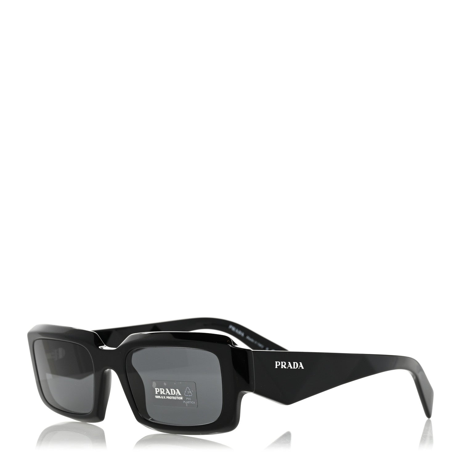 Prada Acetate Symbole Sunglasses SPR 27Z Black 1 of 8