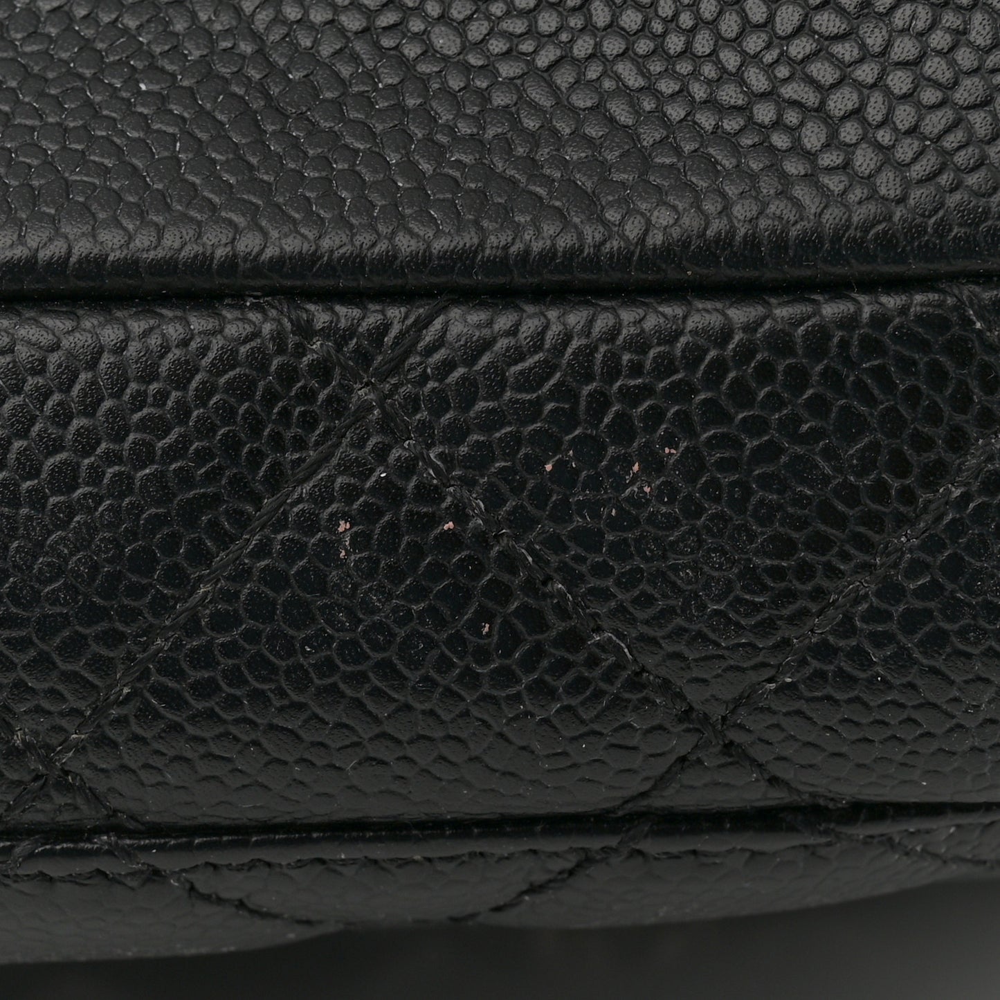 Caviar Quilted Grand Shopping Tote GST Black