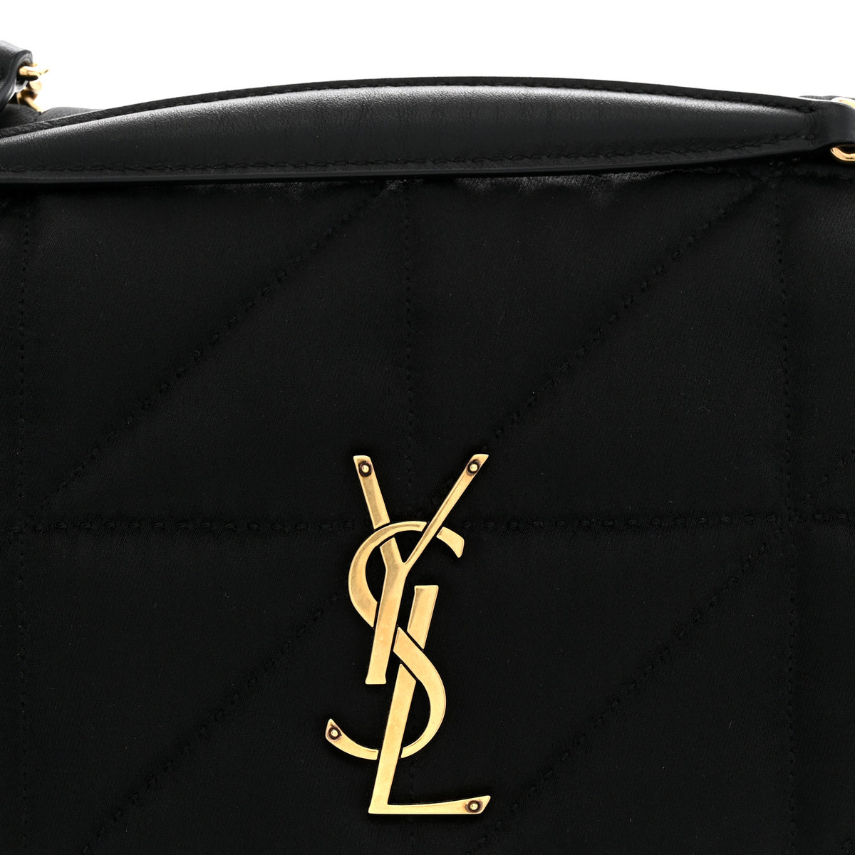 Saint Laurent Satin Patchwork Monogram Medium Jamie Black 8 of 10
