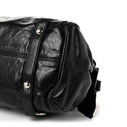 Miu Miu Vitello Lux Mini Bow Bag Black 9 of 10