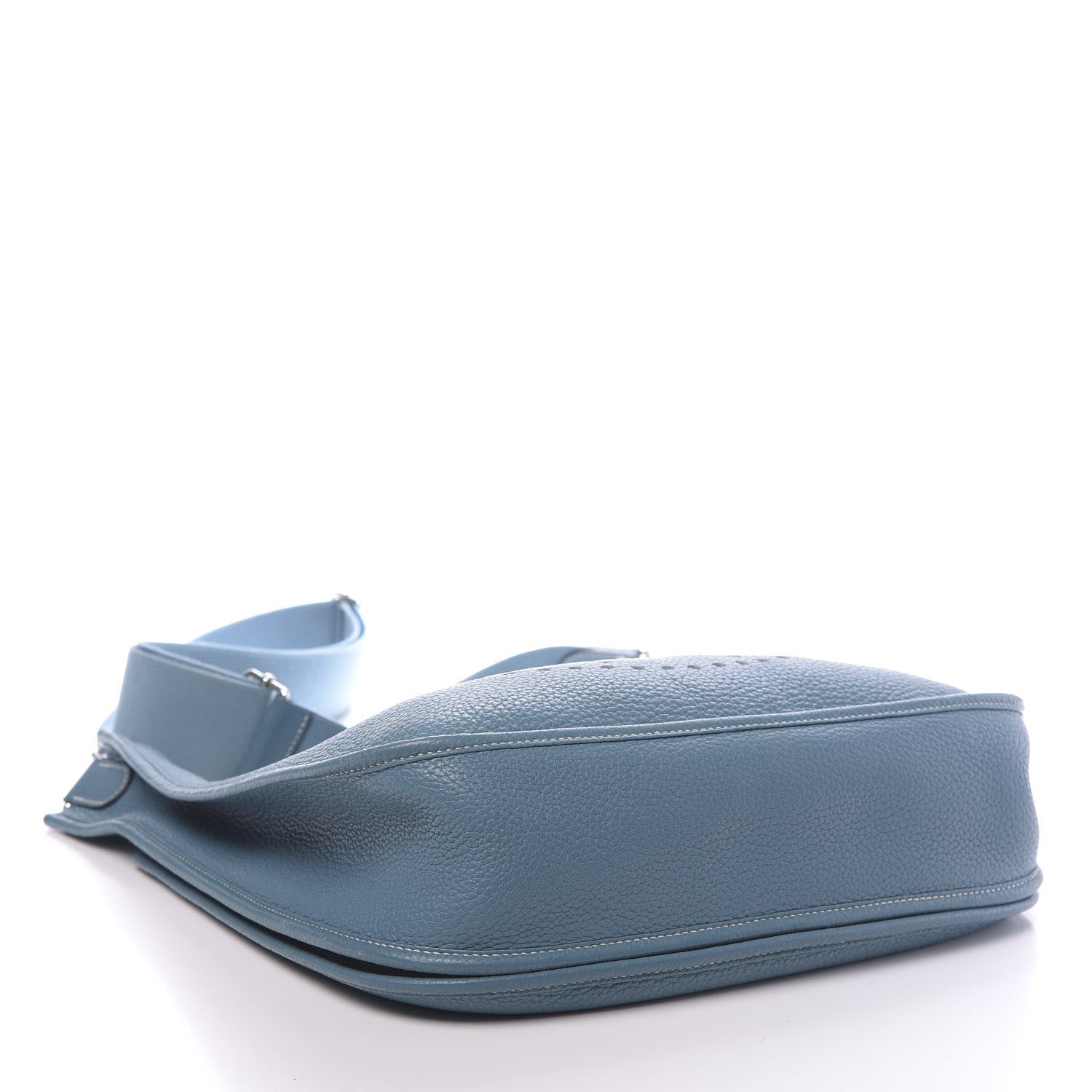 Hermes Taurillon Clemence Evelyne III GM Blue Jean 4 of 10
