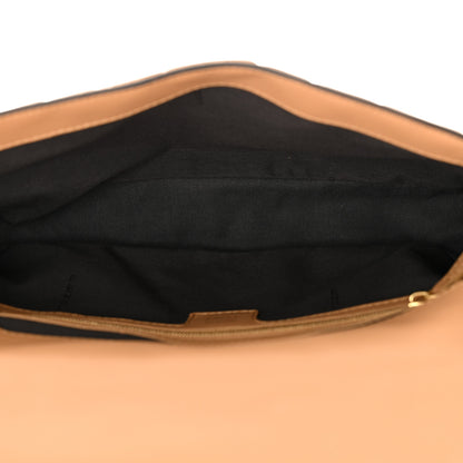 Fendi Nappa FF 1974 Embossed Baguette Miele Scuro 5 of 11