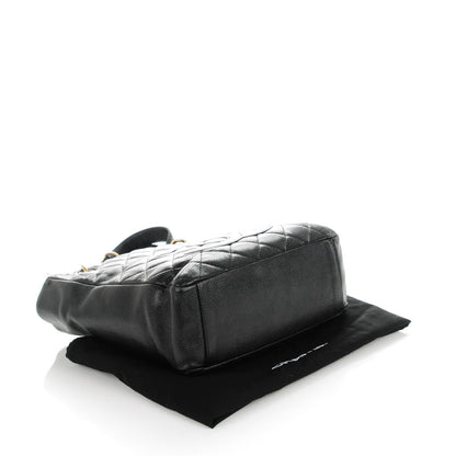 Chanel Caviar Quilted Petit Shopping Tote PST Black 4 of 9