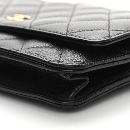 Chanel Caviar Quilted Wallet On Chain WOC Black 11 of 11