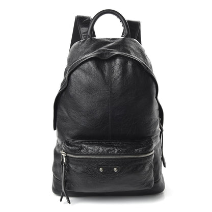 Balenciaga Agneau Classic Silver Hardware Backpack Black 1 of 9