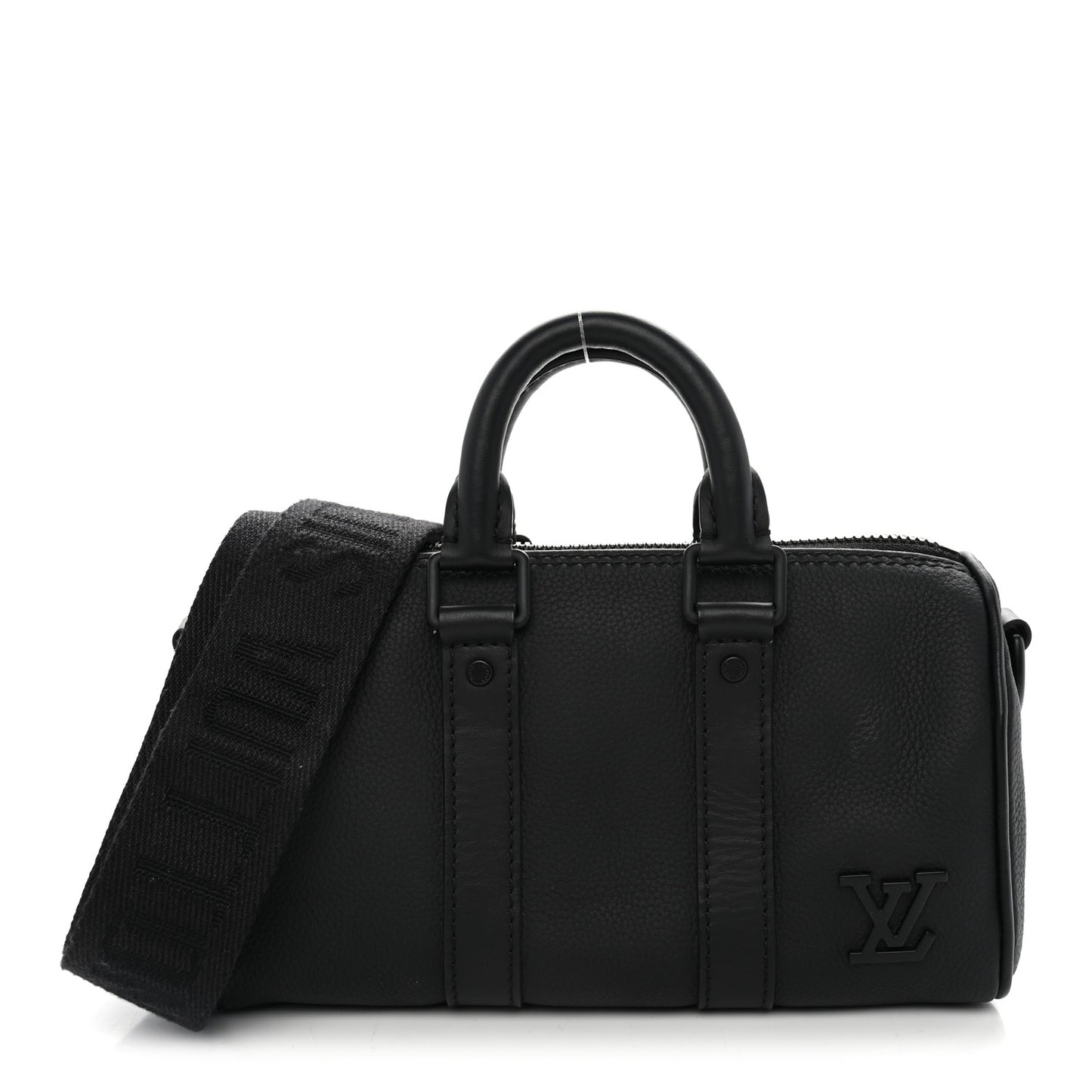Grained Calfskin Aerogram Keepall XS Black