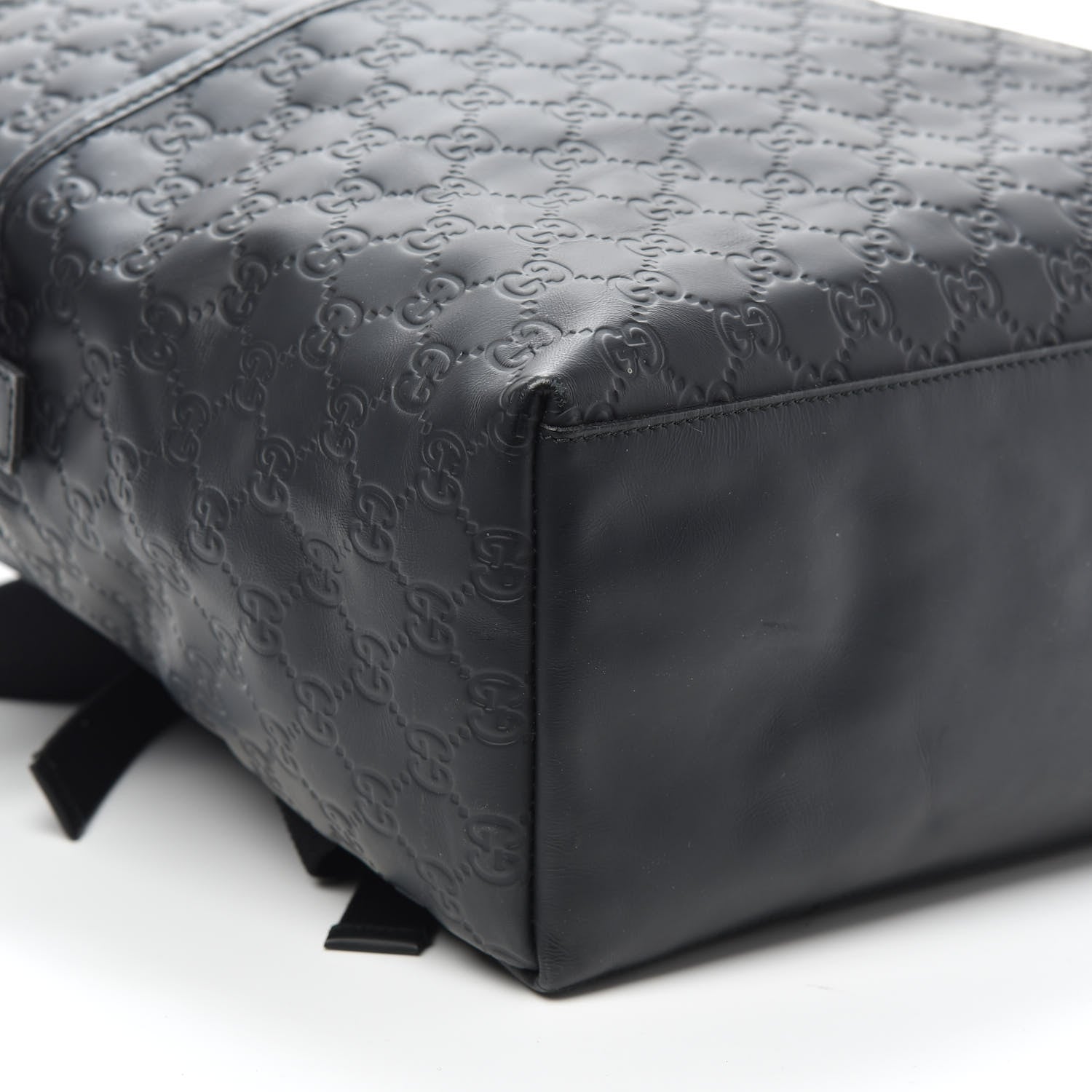 Gucci Guccissima Classic Backpack Black 8 of 9