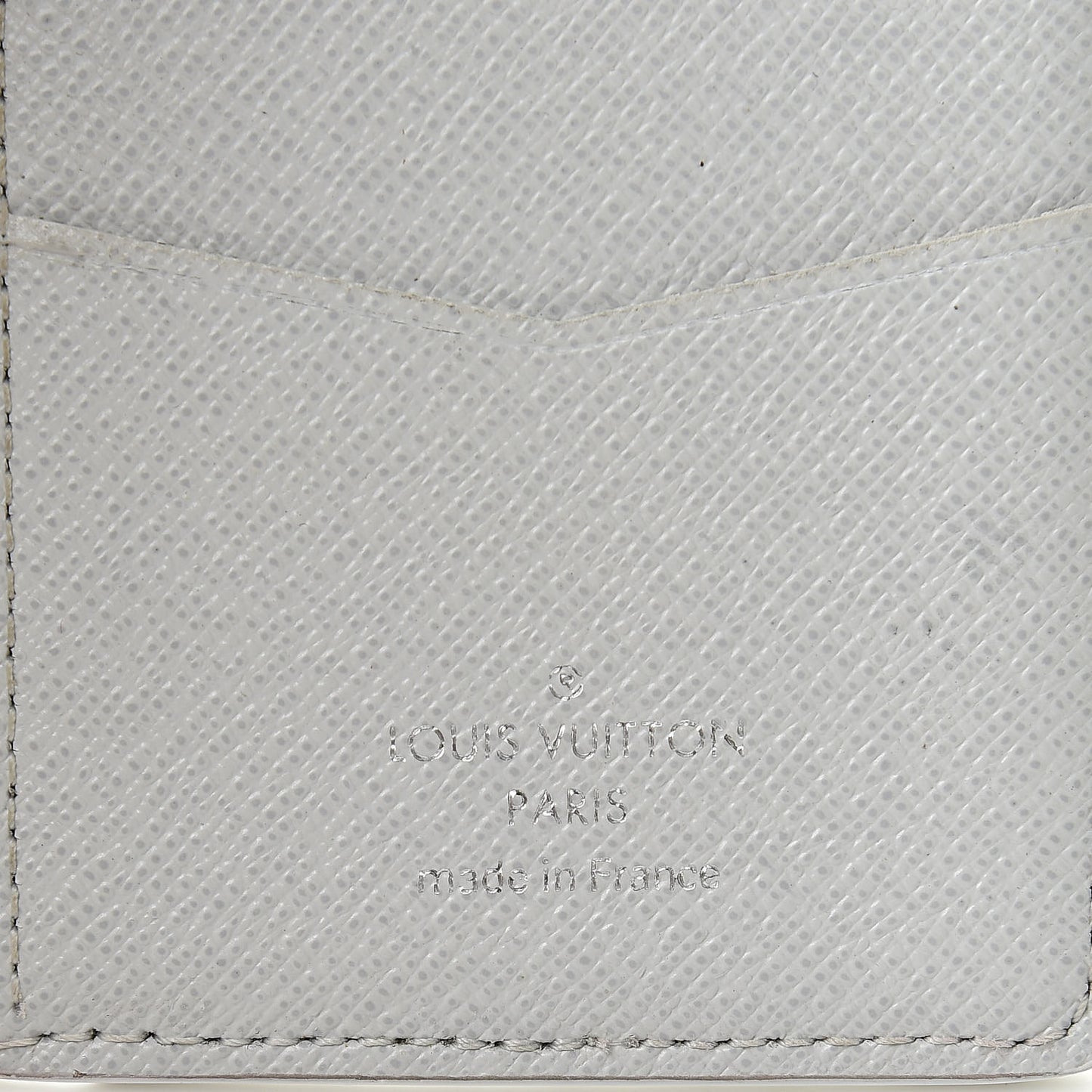 Monogram Stripes Pocket Organizer NM White