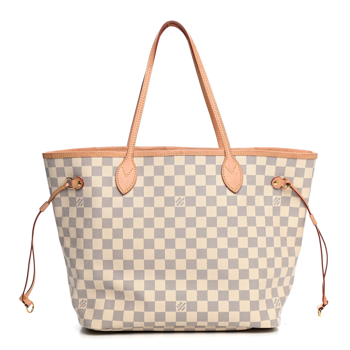 Damier Azur Neo Neverfull MM Rose Ballerine