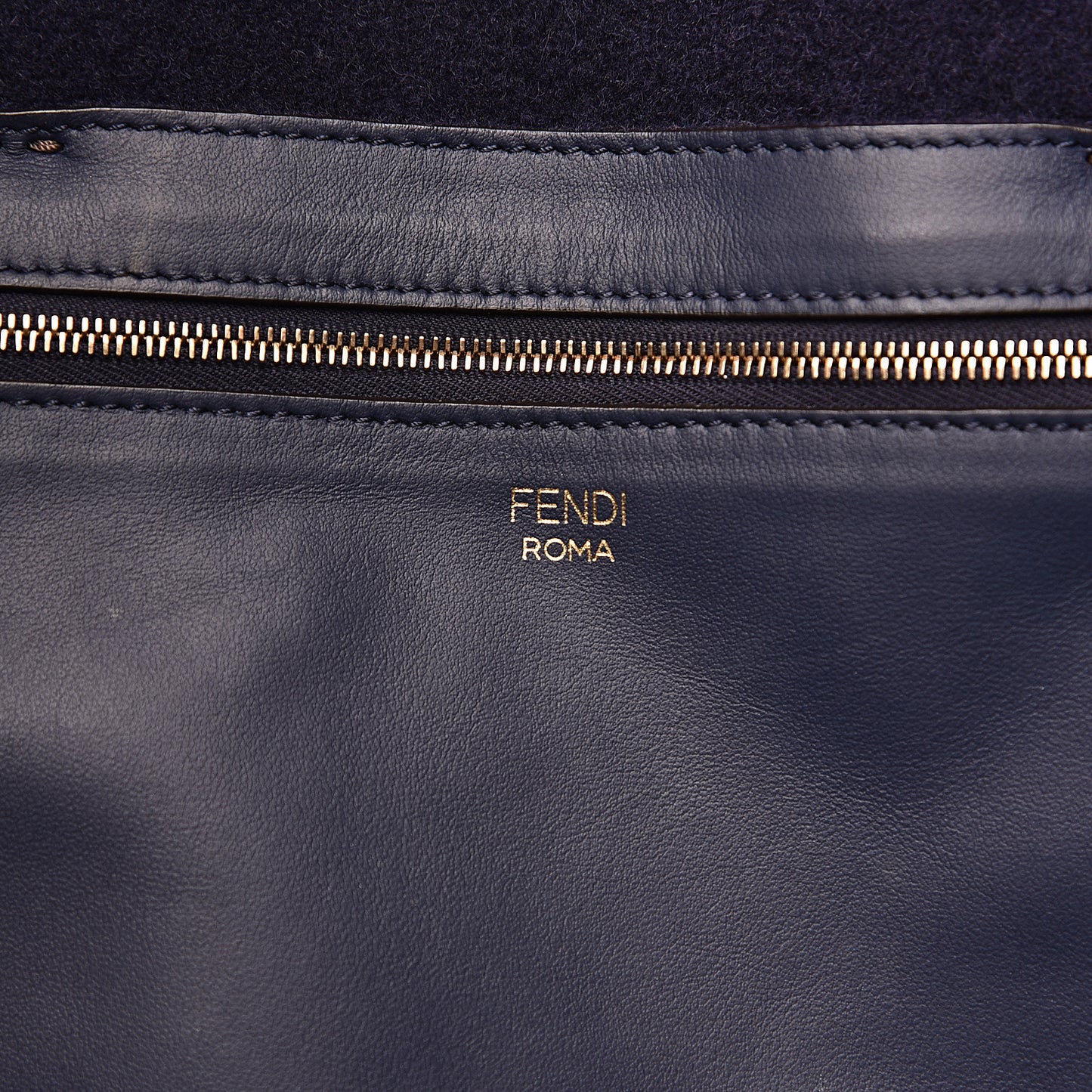 X FILA Glazed Fabric FF 1974 Mania Shopping Tote Bag Mogano Panna Blueberry