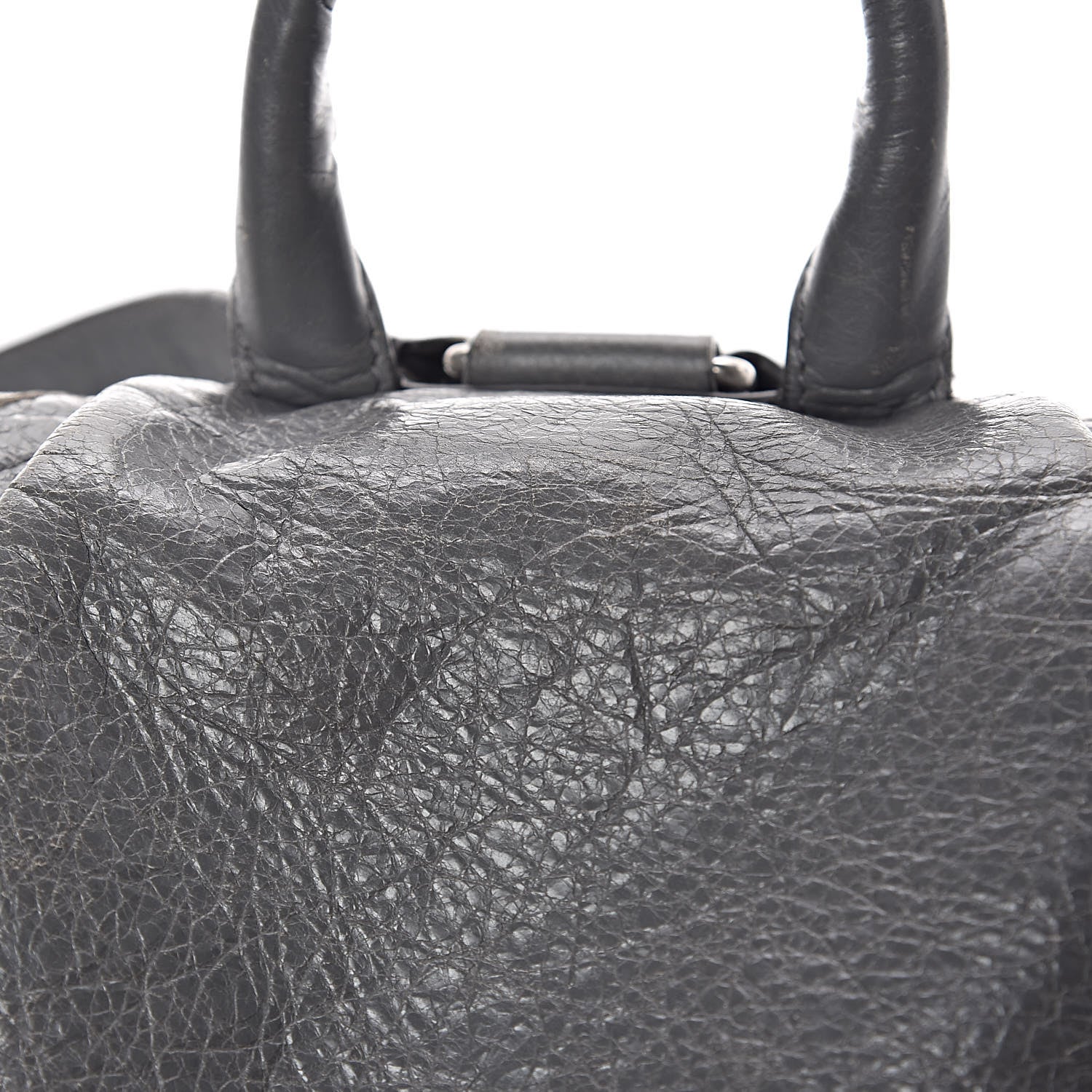 Balenciaga Agneau Silver Metallic Edge Hardware Backpack Gris Cendre 14 of 23