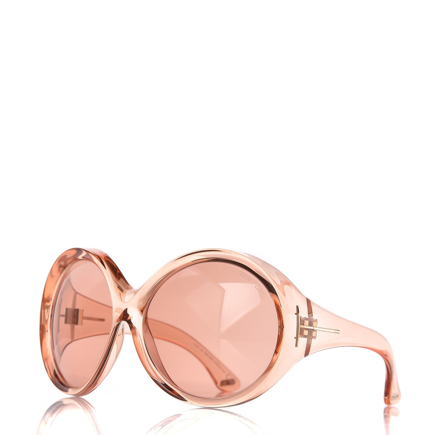 Ali Oversized Round Sunglasses TF0221 Peach Pink