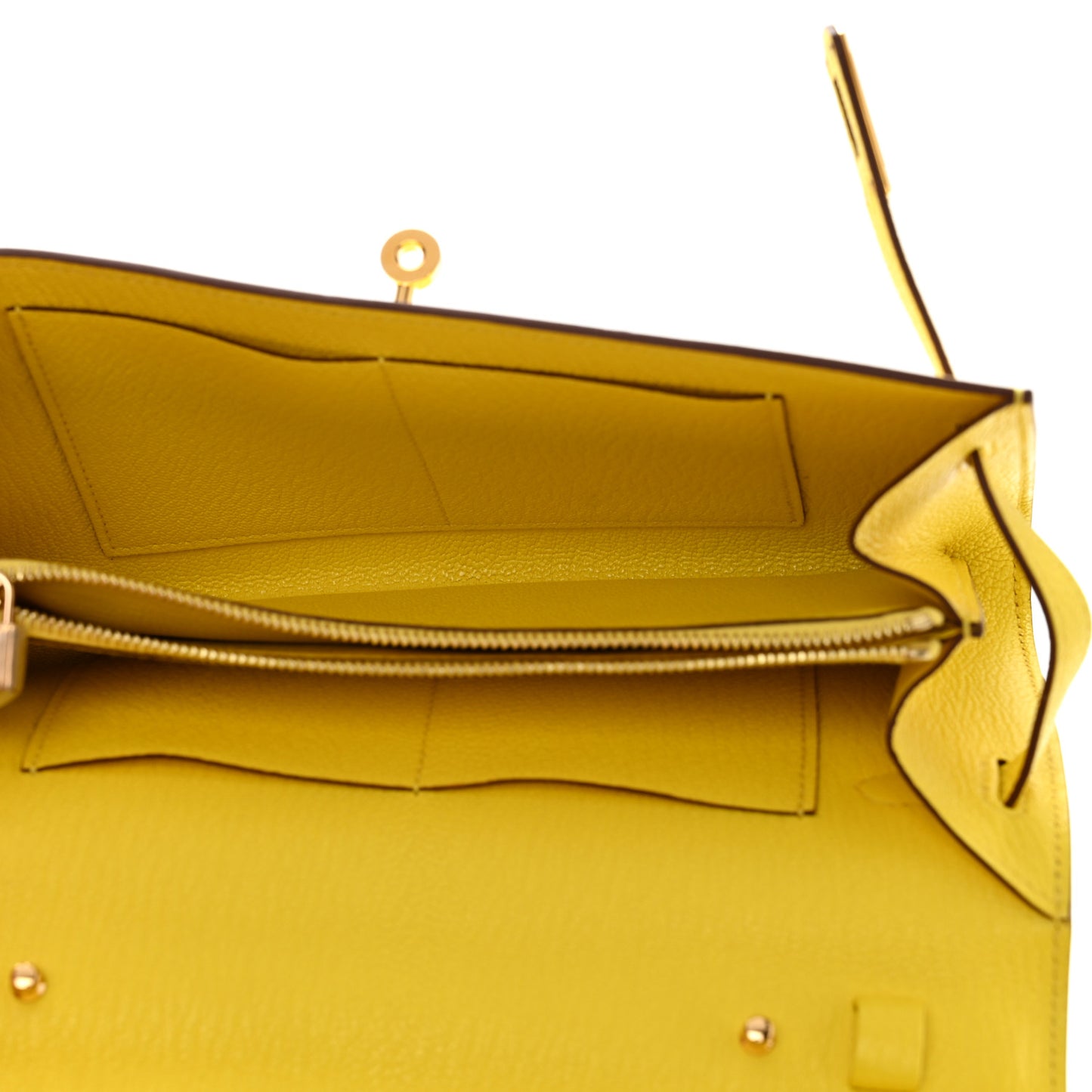 Chevre Mysore Kelly Wallet To Go Jaune Citron